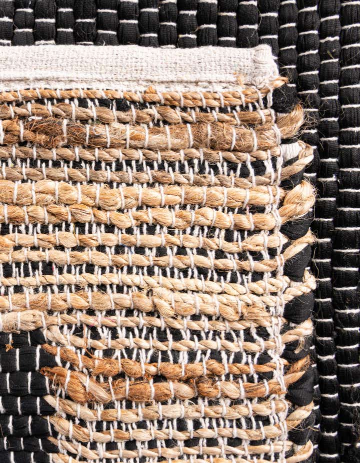 8' x 11' Hand Woven Chindi Jute Rug