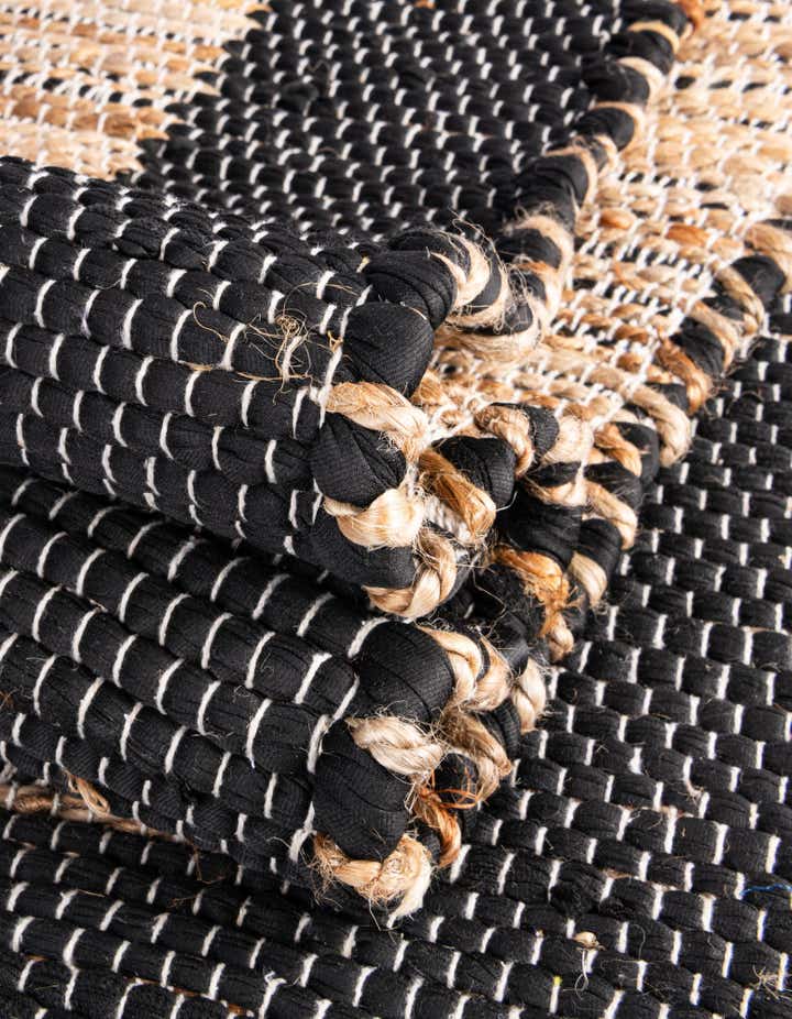 8' x 11' Hand Woven Chindi Jute Rug