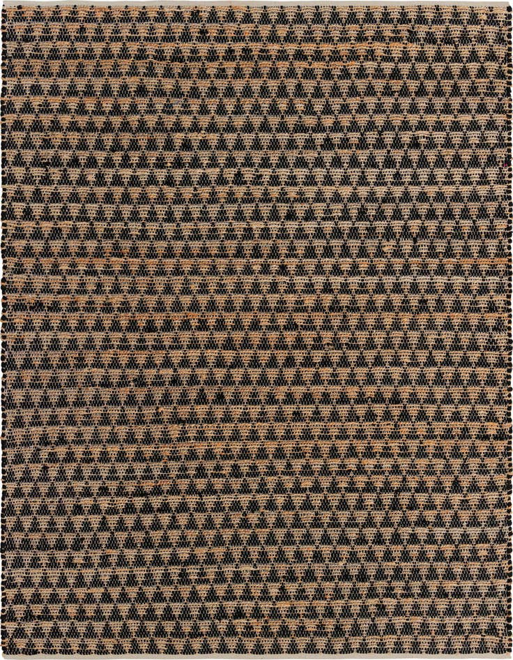 Detail image of 7' 1 x 10' Hand Woven Chindi Jute Rug