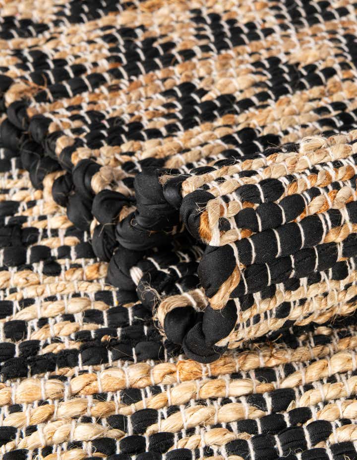 2' x 3' 1 Hand Woven Chindi Jute Rug