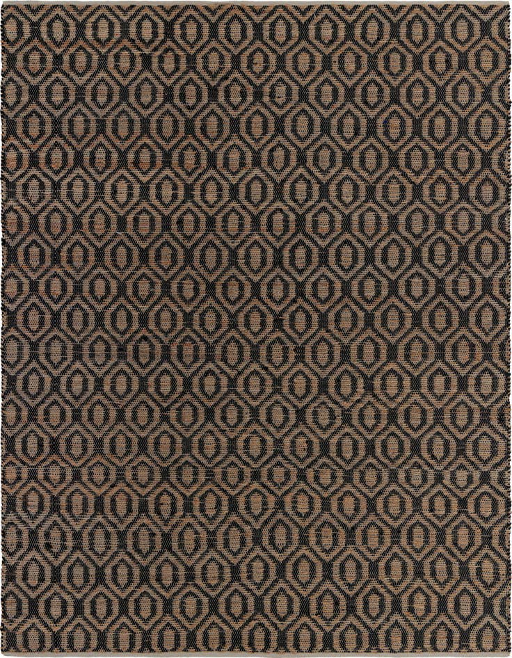 Detail image of 10' x 14' 1 Hand Woven Chindi Jute Rug