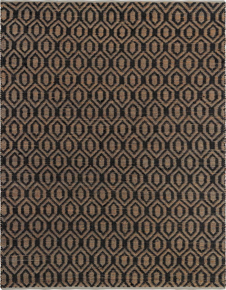 Detail image of 9' x 12' Hand Woven Chindi Jute Rug