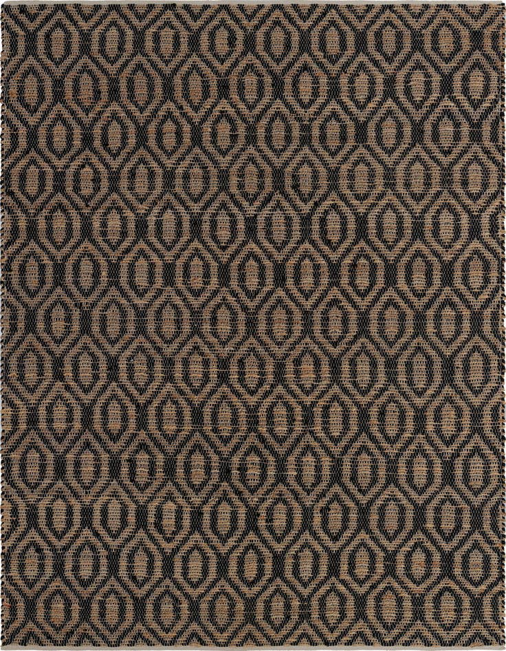 Detail image of 8' x 11' Hand Woven Chindi Jute Rug