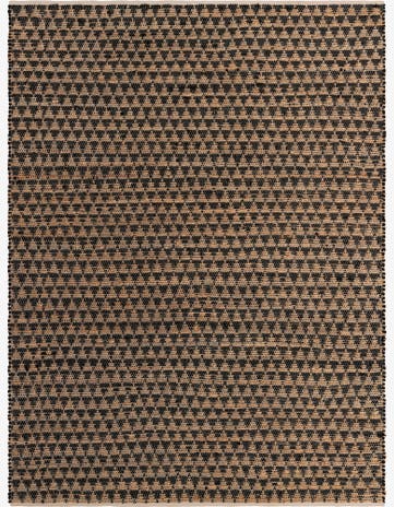 Black Hand Woven Chindi Jute Rug