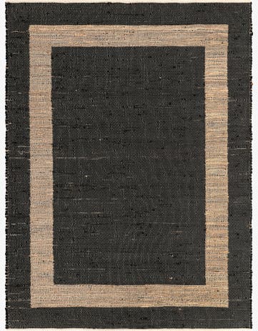 8' x 11' Hand Woven Chindi Jute Rug
