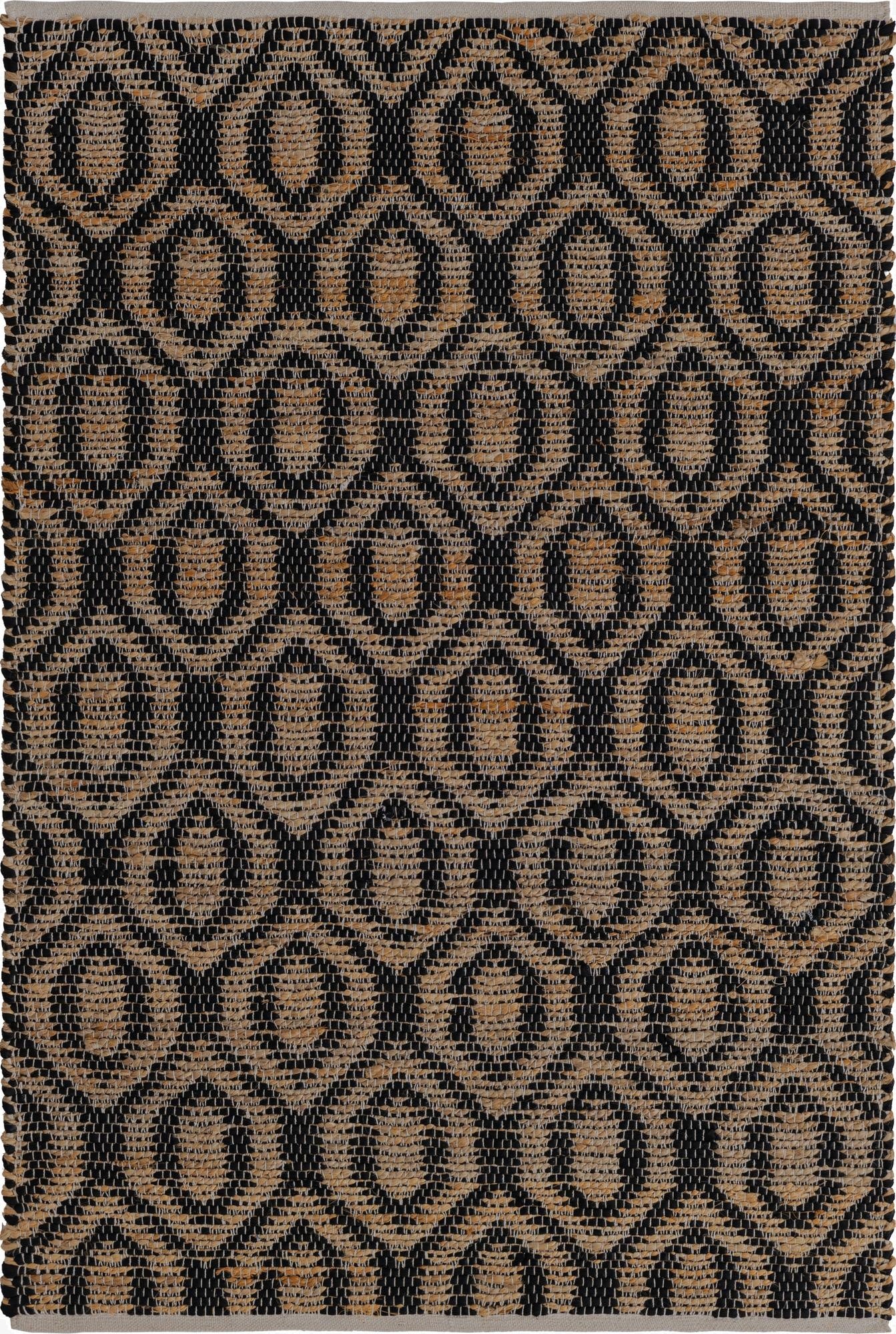 4' 1 x 6' 1  Hand Woven Chindi Jute Rug