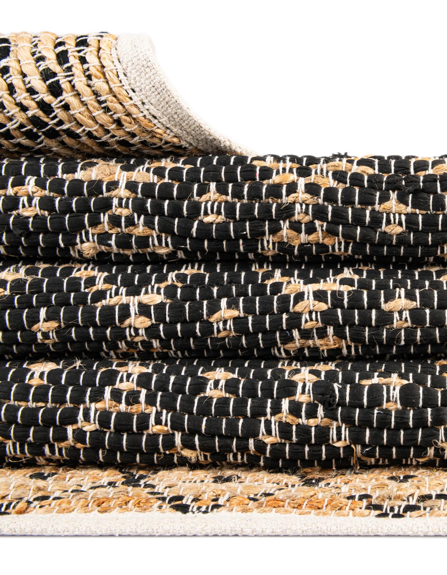 4' 1 x 6' 1 Hand Woven Chindi Trellis Rug