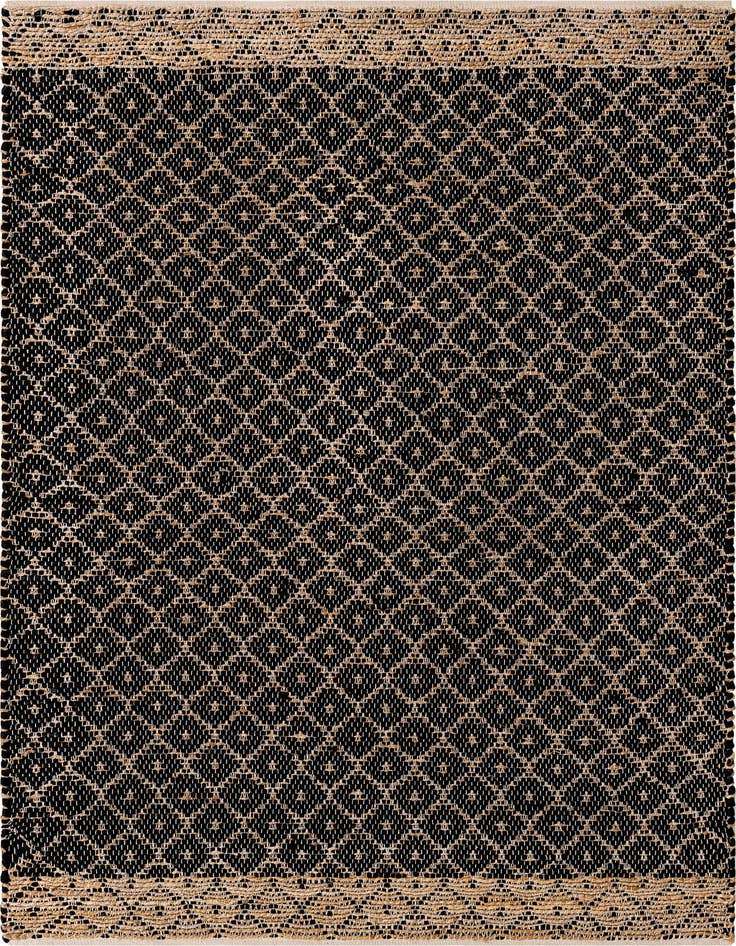 Detail image of 5' 1 x 8' Hand Woven Chindi Trellis Rug