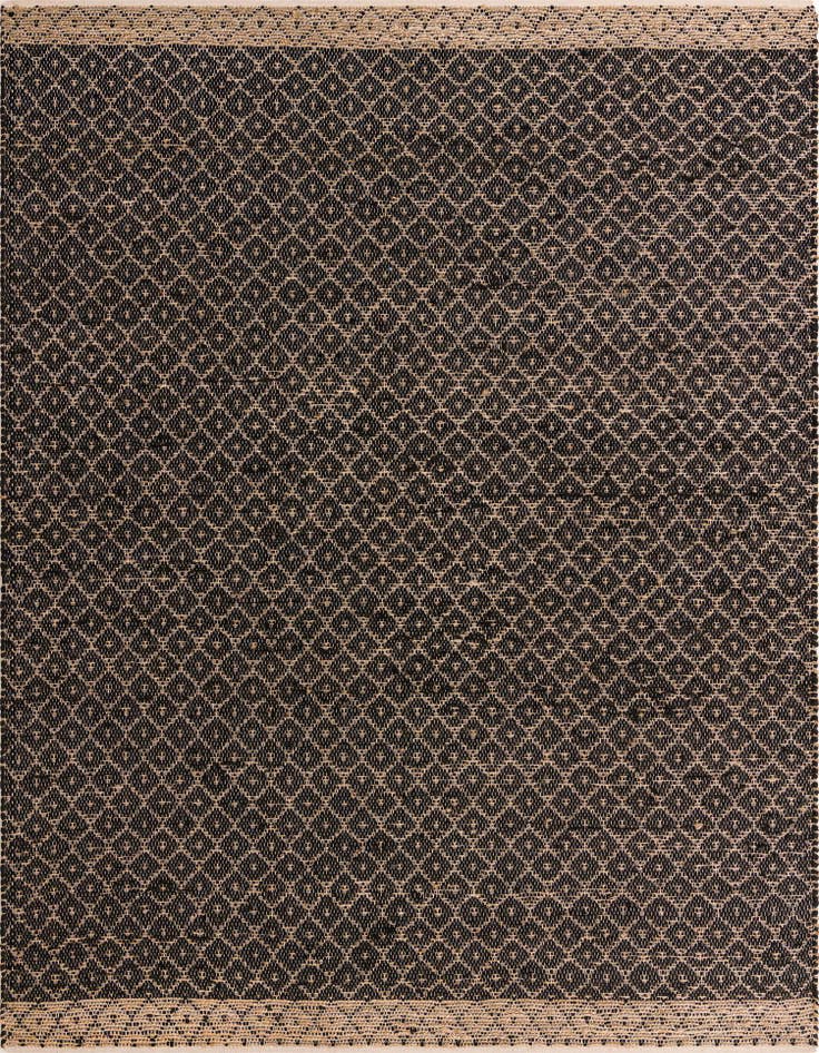 Detail image of 9' x 12' Hand Woven Chindi Trellis Rug