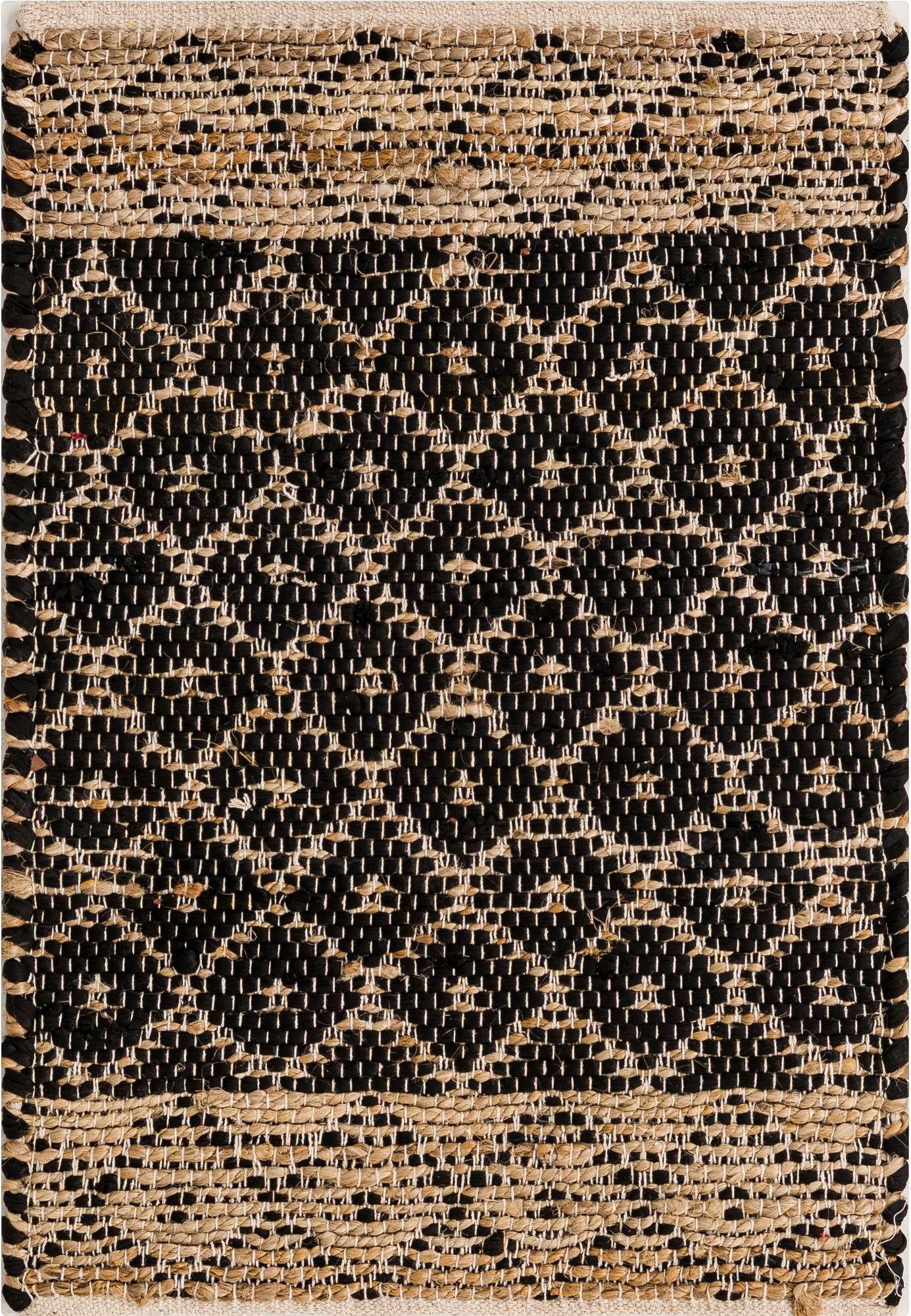62cm x 95cm  Hand Woven Chindi Trellis Rug