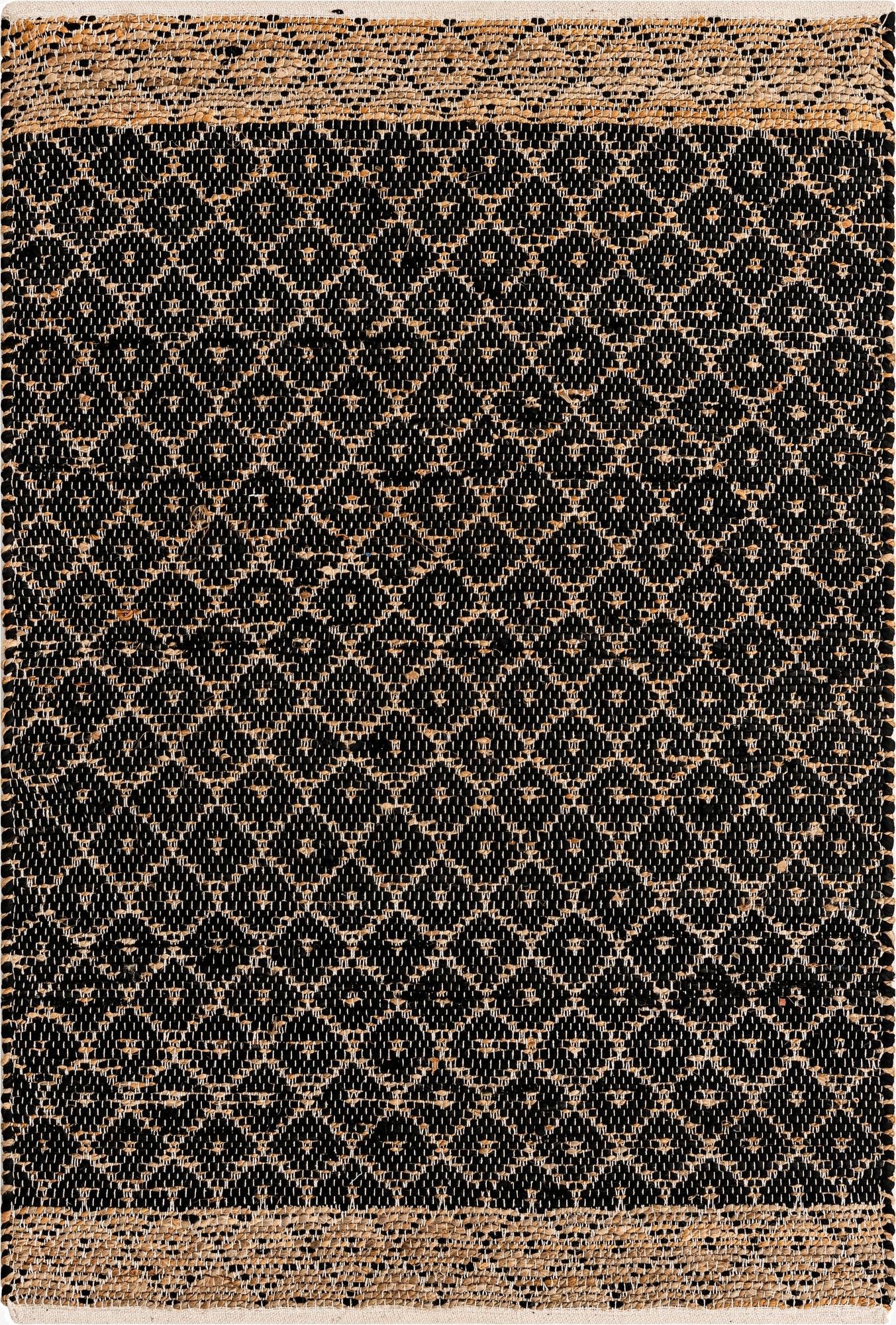 125cm x 185cm  Hand Woven Chindi Trellis Rug