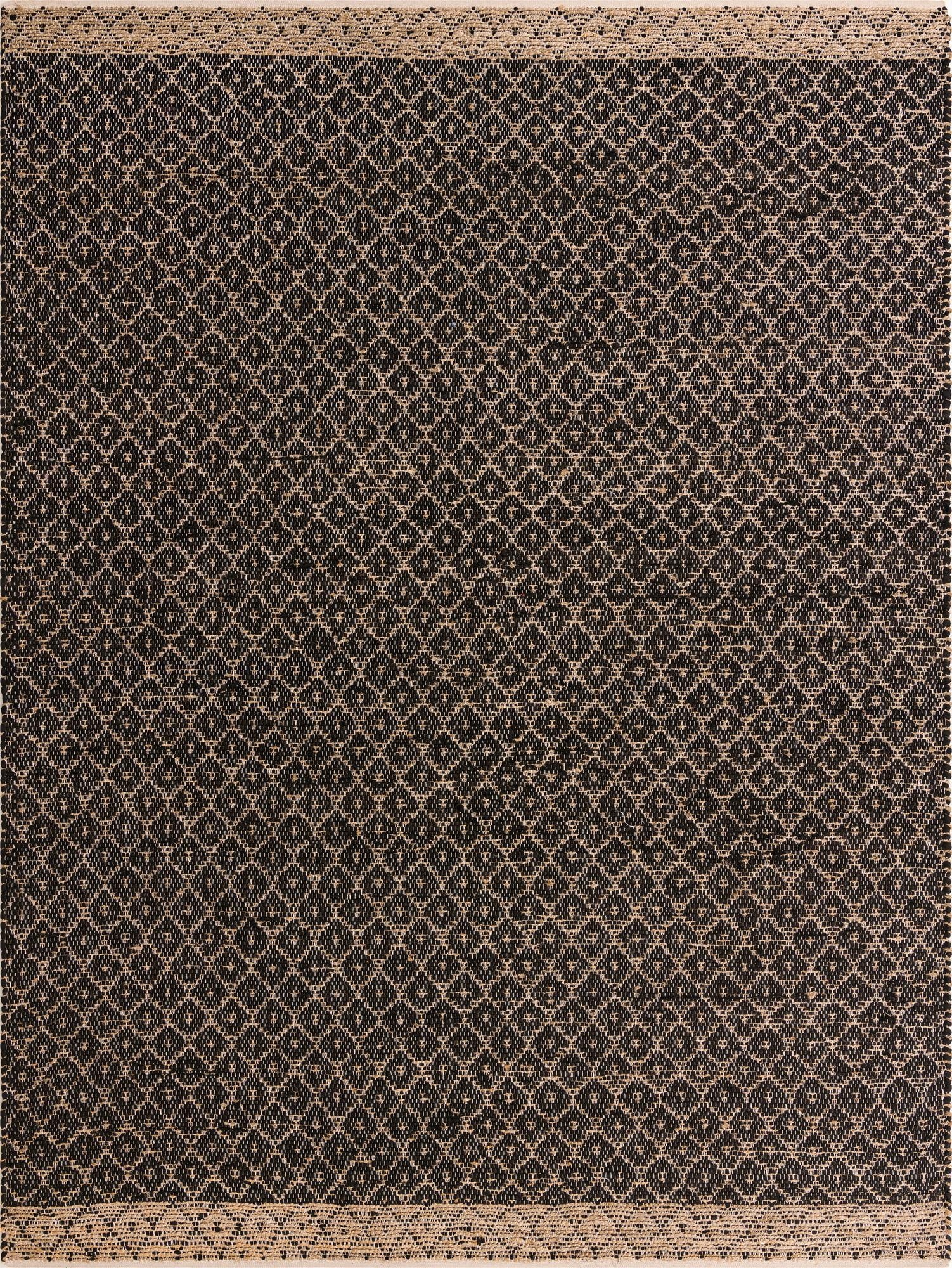 9' x 12'  Hand Woven Chindi Trellis Rug