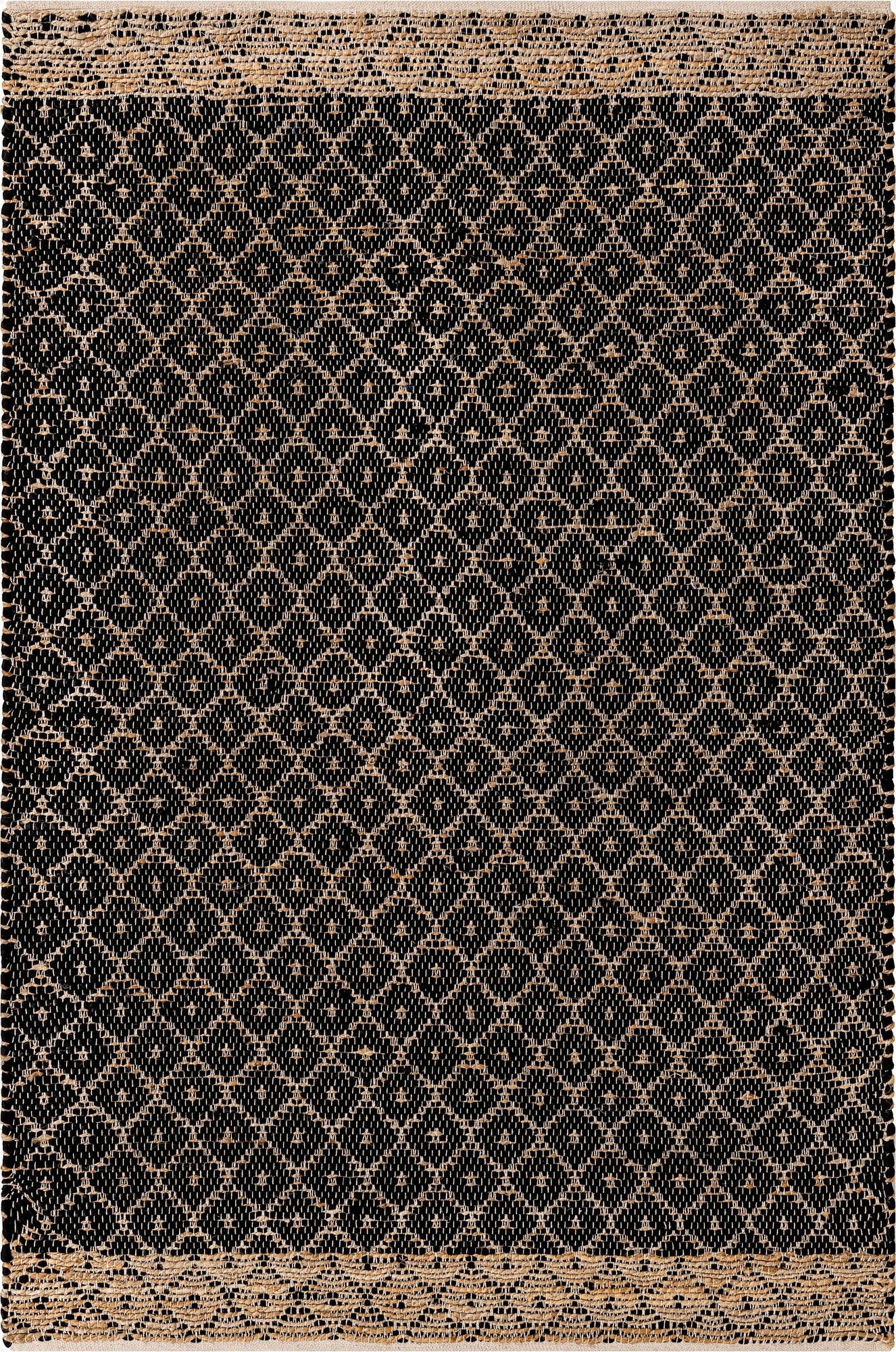 5' 1 x 8'  Hand Woven Chindi Trellis Rug