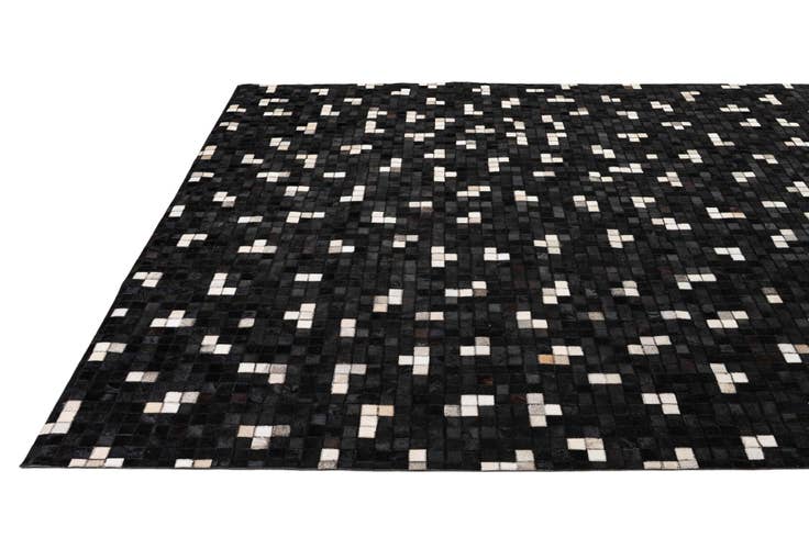 Detail image of 7' 11 x 9' 11 Cowhide - Patchwork Rug