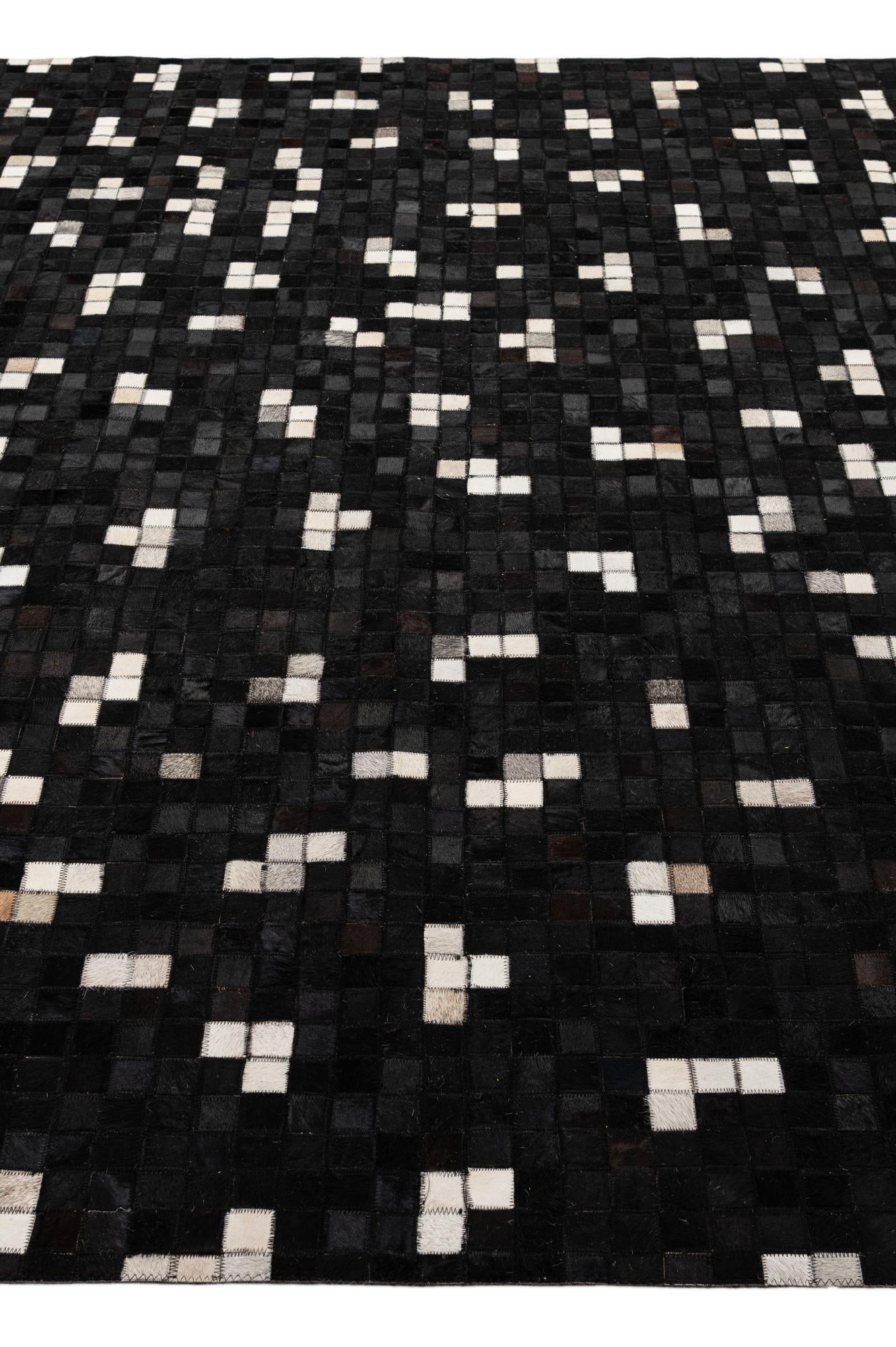 7' 11 x 9' 11 Cowhide - Patchwork Rug