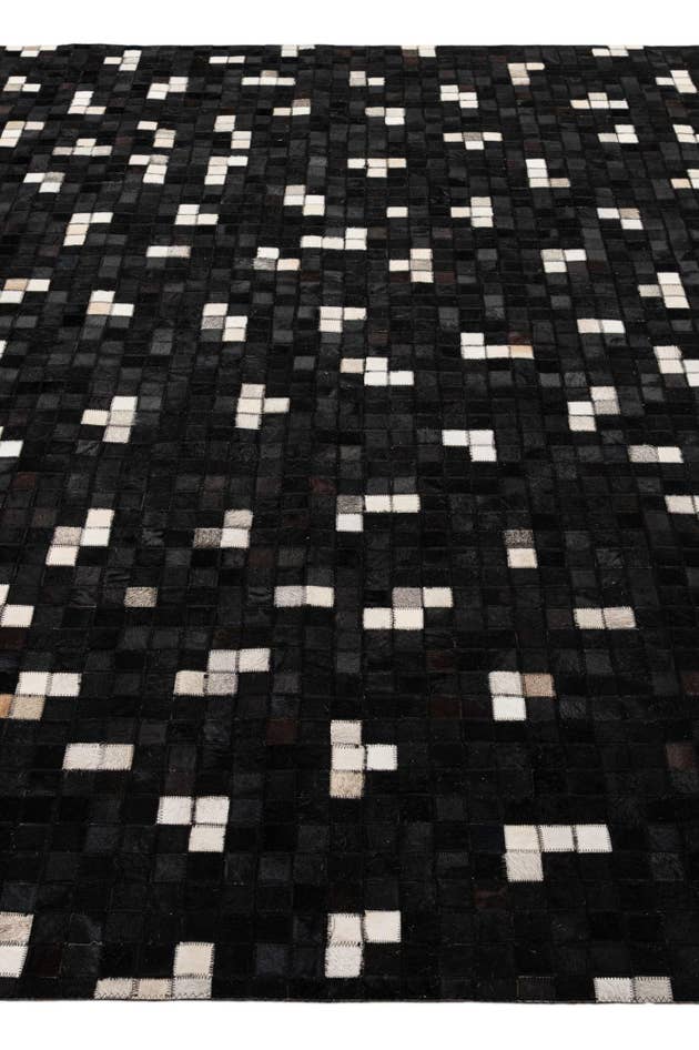 Detail image of 7' 11 x 9' 11 Cowhide - Patchwork Rug