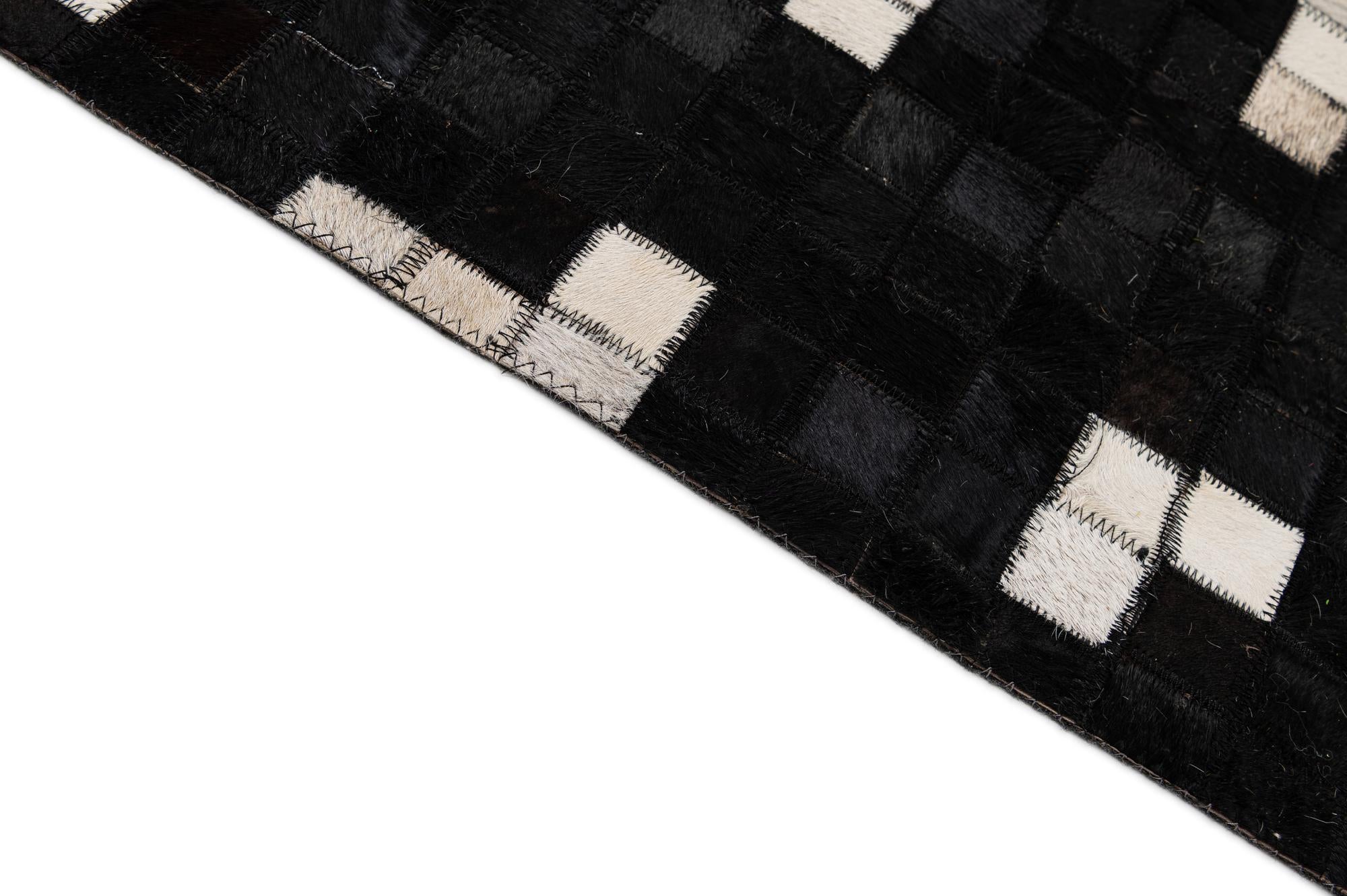 7' 11 x 9' 11 Cowhide - Patchwork Rug
