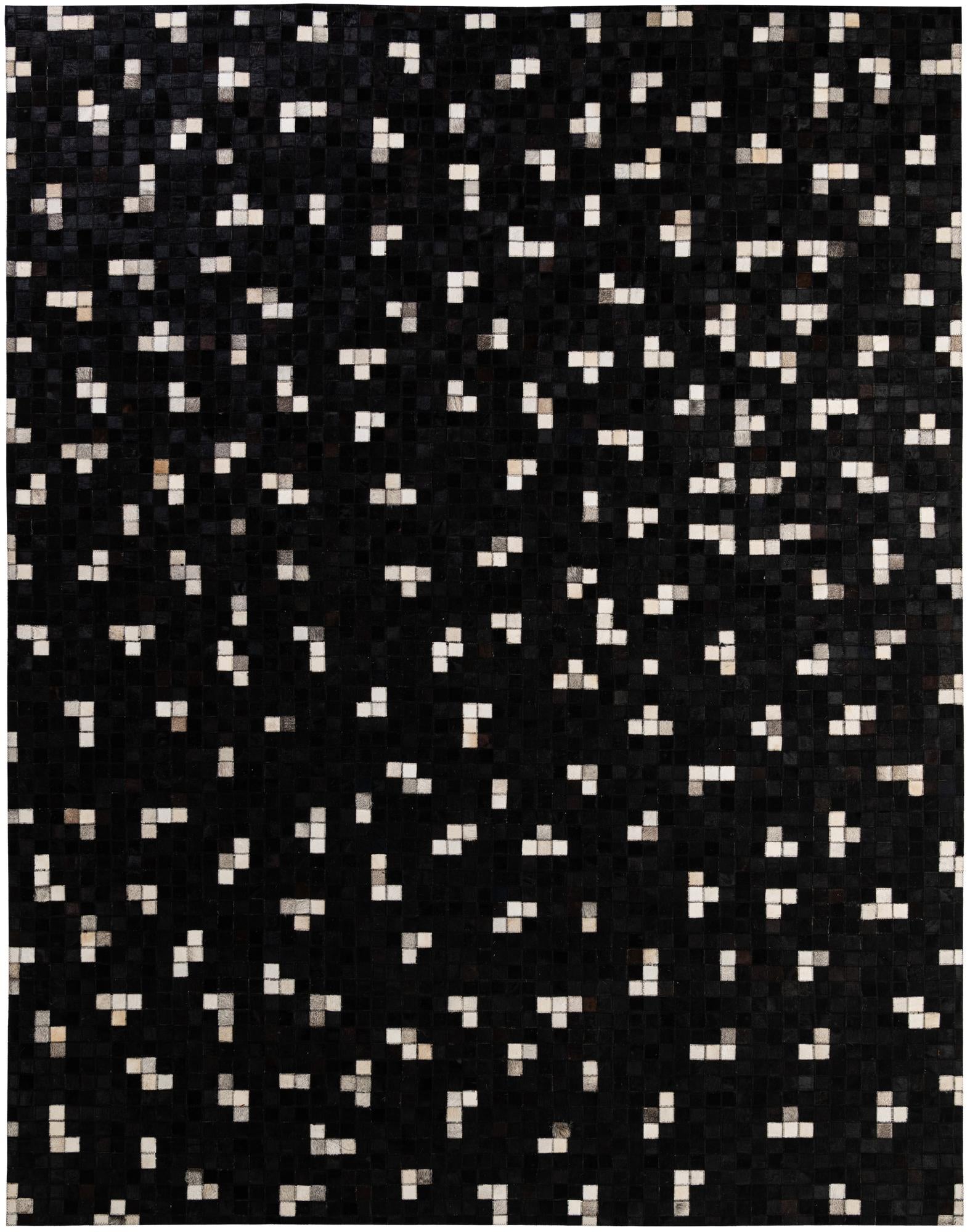 7' 11 x 9' 11 Cowhide - Patchwork Rug