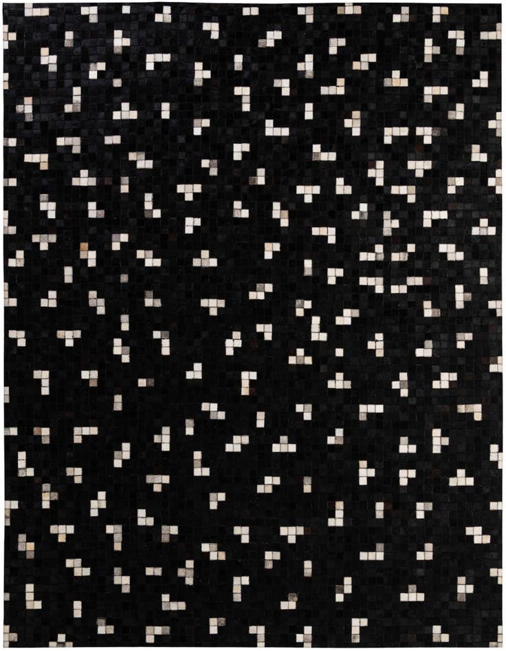 Detail image of 7' 11 x 9' 11 Cowhide - Patchwork Rug