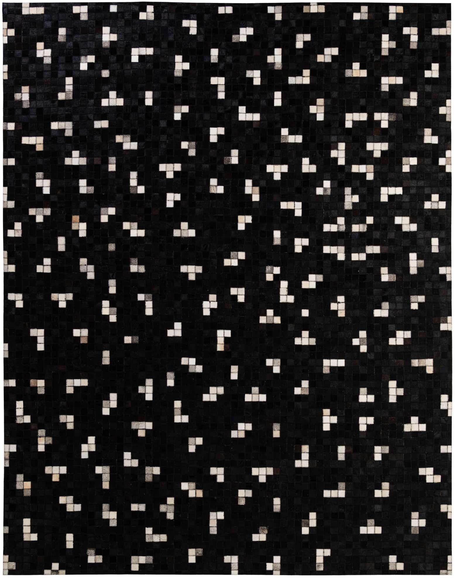 7' 11 x 9' 11 Cowhide - Patchwork Rug