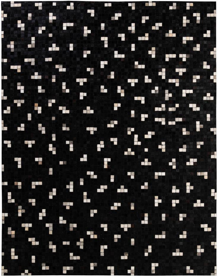 Detail image of 7' 11 x 9' 11 Cowhide - Patchwork Rug