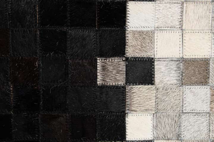 8' 1 x 9' 11 Cowhide - Patchwork Rug
