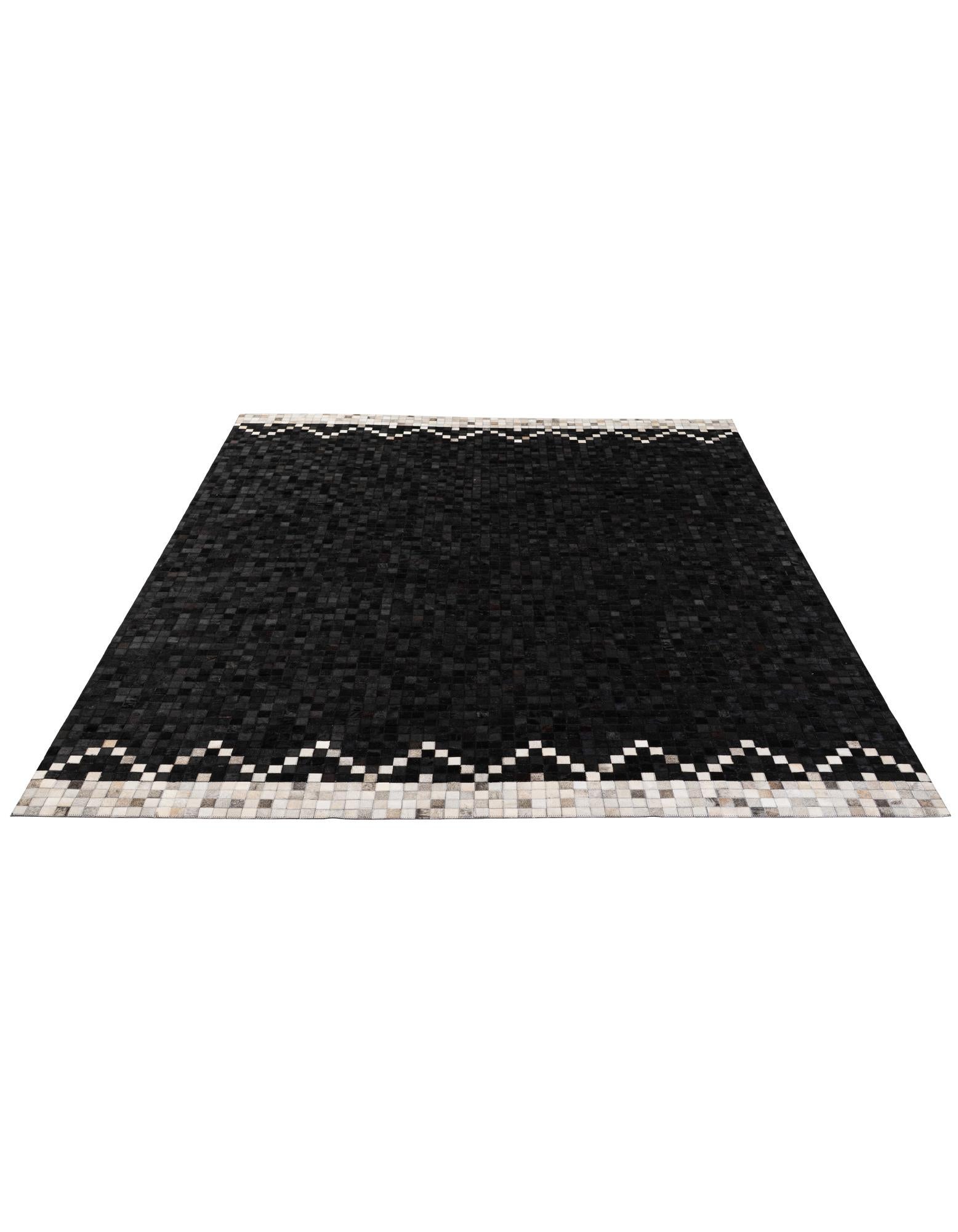8' 1 x 9' 11 Cowhide - Patchwork Rug