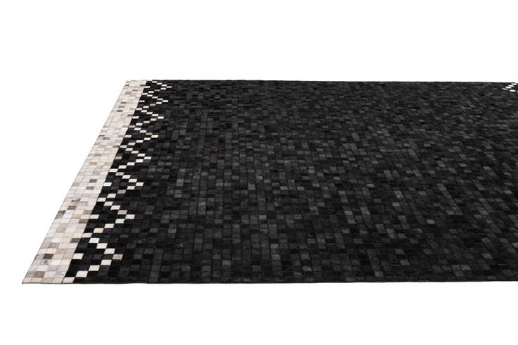 Detail image of 8' 1 x 9' 11 Cowhide - Patchwork Rug