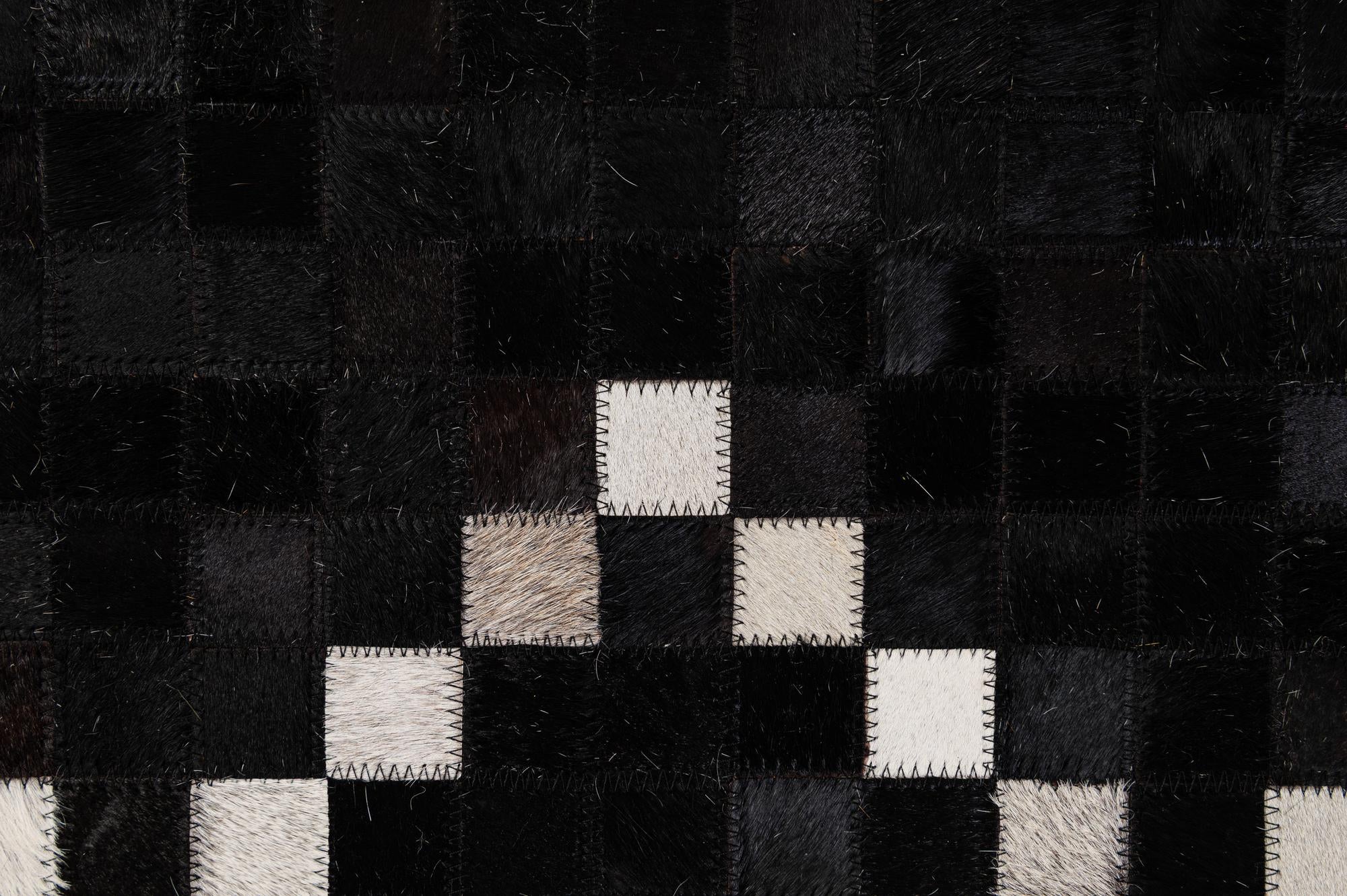 8' 1 x 9' 11 Cowhide - Patchwork Rug