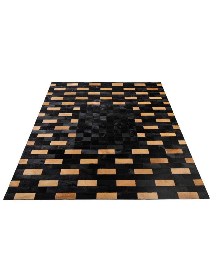 Detail image of 5' 1 x 7' 11 Cowhide - Patchwork Rug