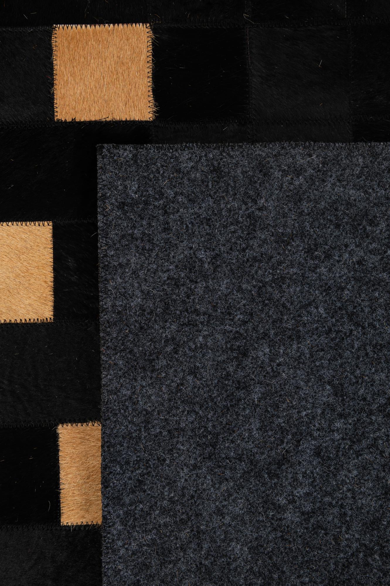 5' 1 x 7' 11 Cowhide - Patchwork Rug