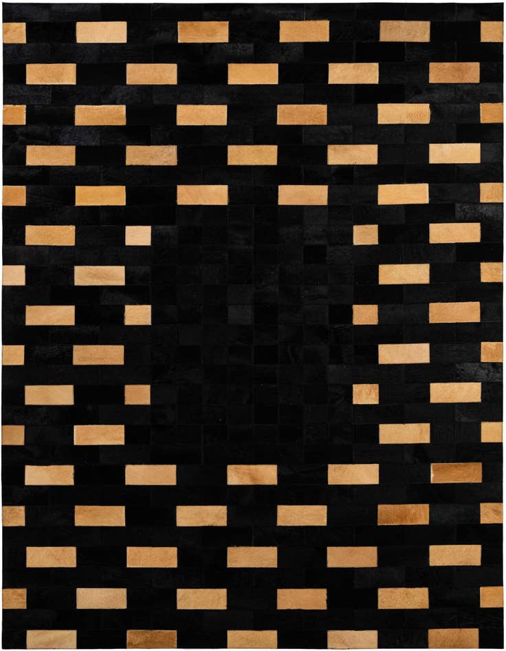 Detail image of 5' 1 x 7' 11 Cowhide - Patchwork Rug