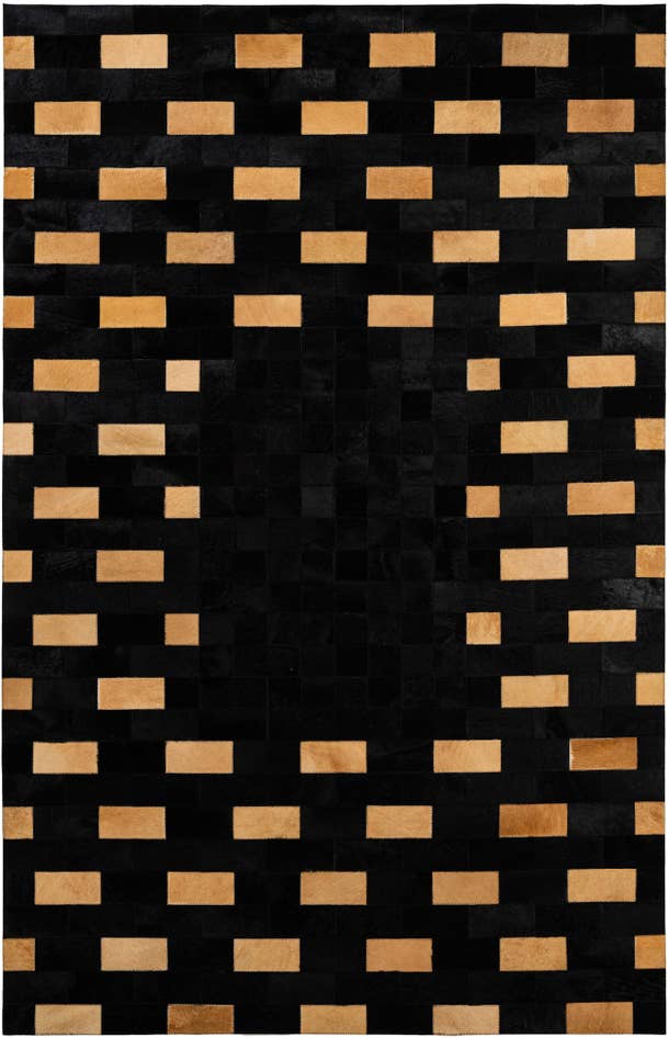 Detail image of 5' 1 x 7' 11 Cowhide - Patchwork Rug