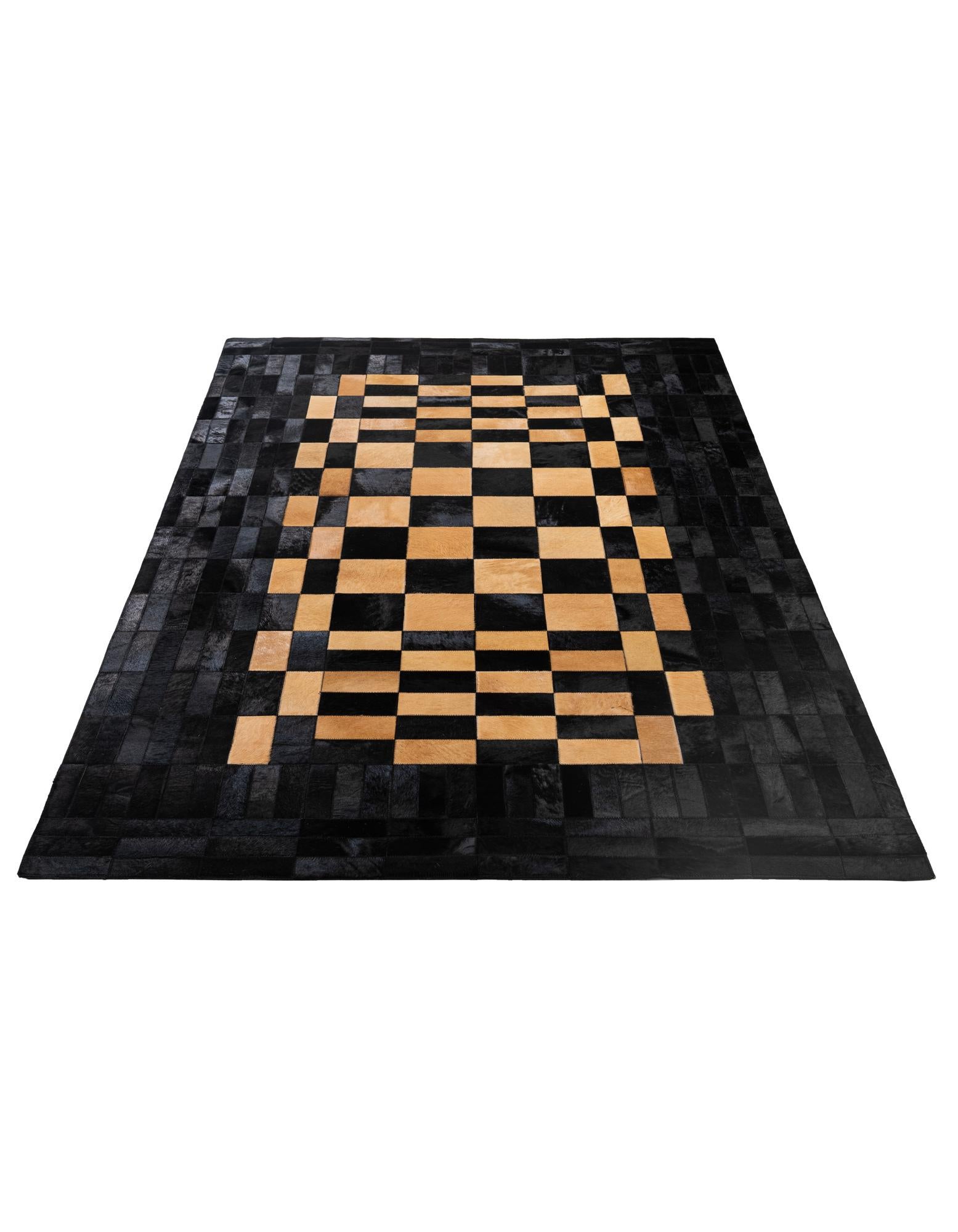 5' 1 x 8' 1 Cowhide - Patchwork Rug