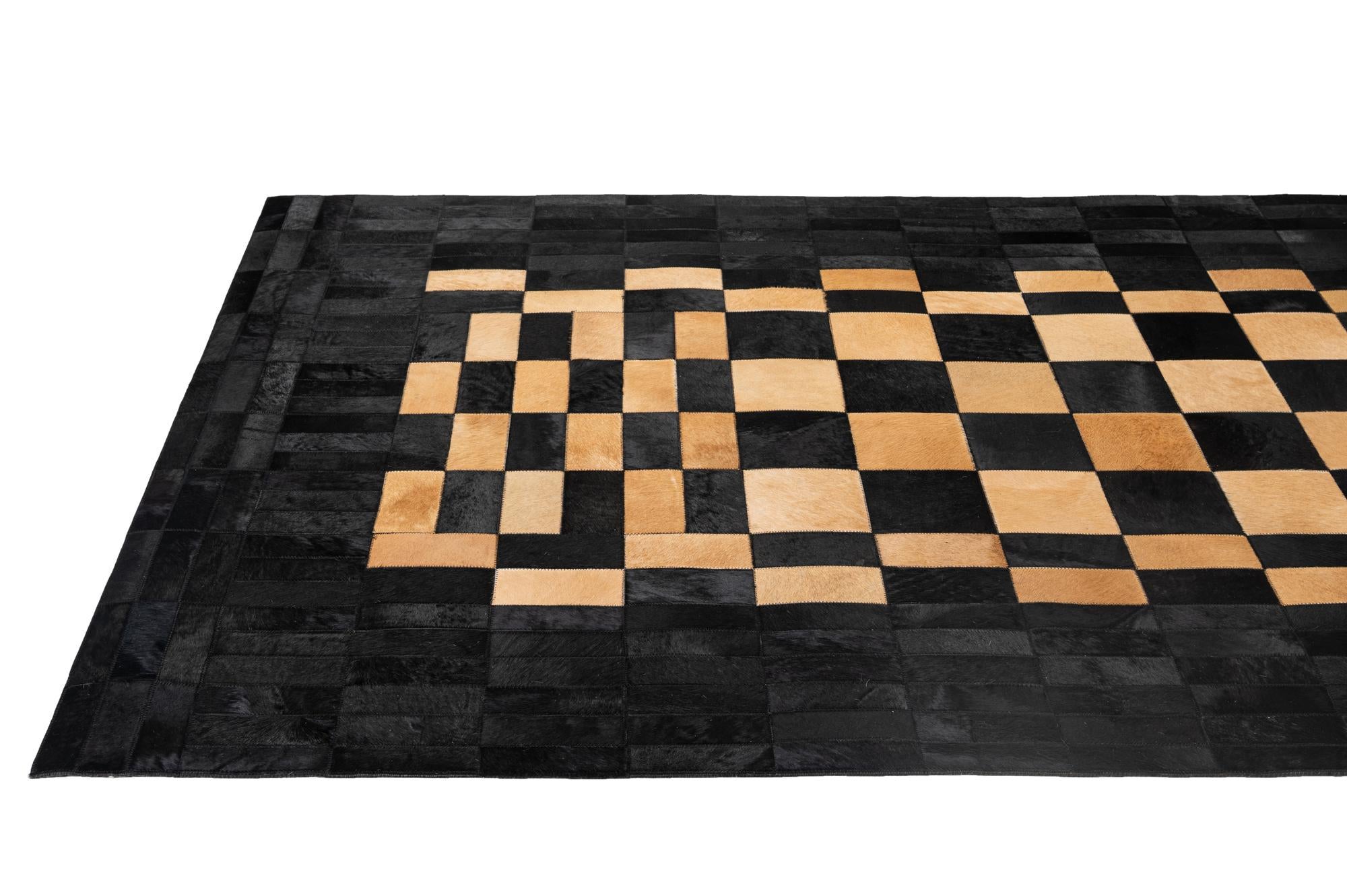 5' 1 x 8' 1 Cowhide - Patchwork Rug