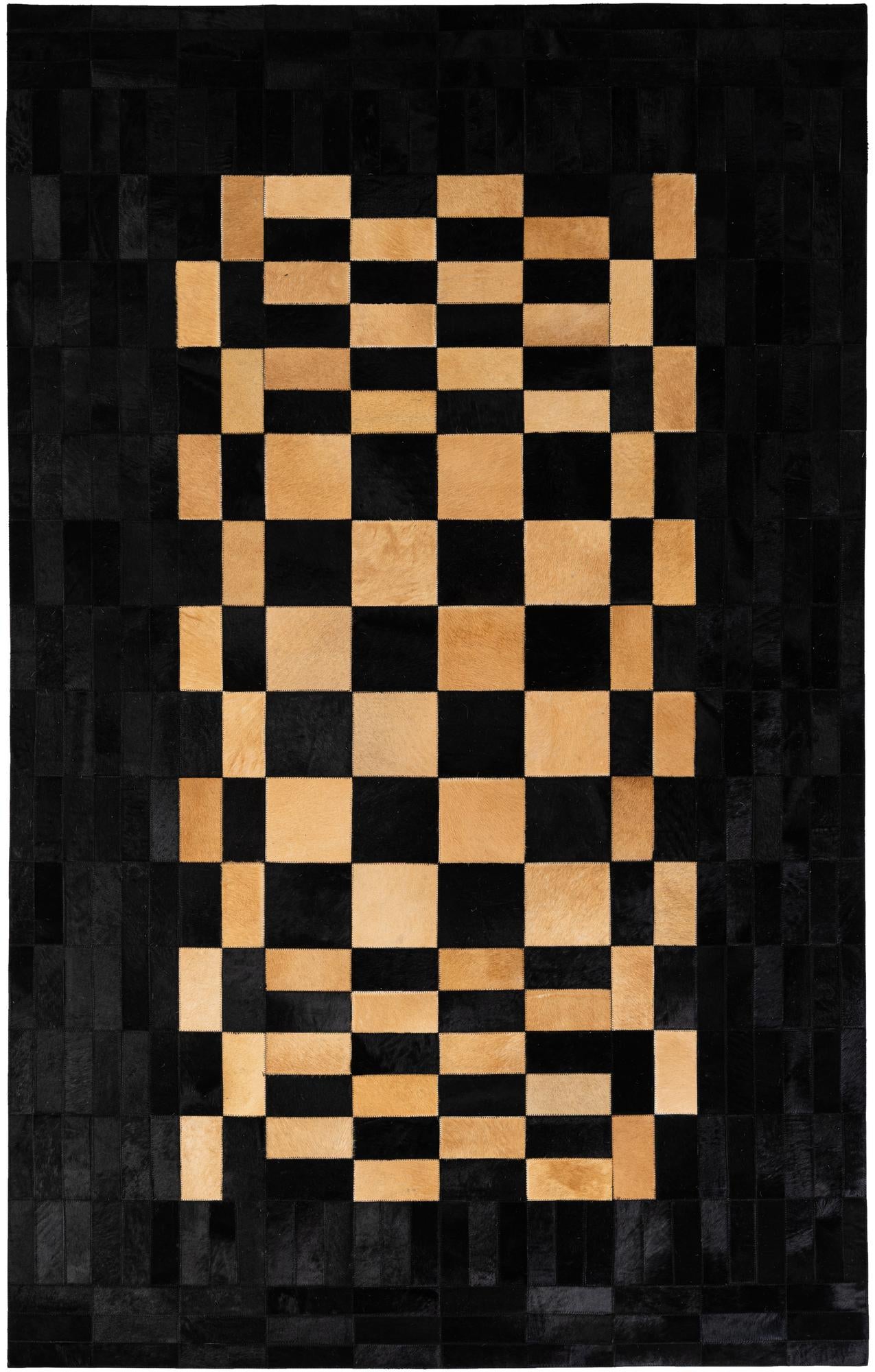 5' 1 x 8' 1 Cowhide - Patchwork Rug
