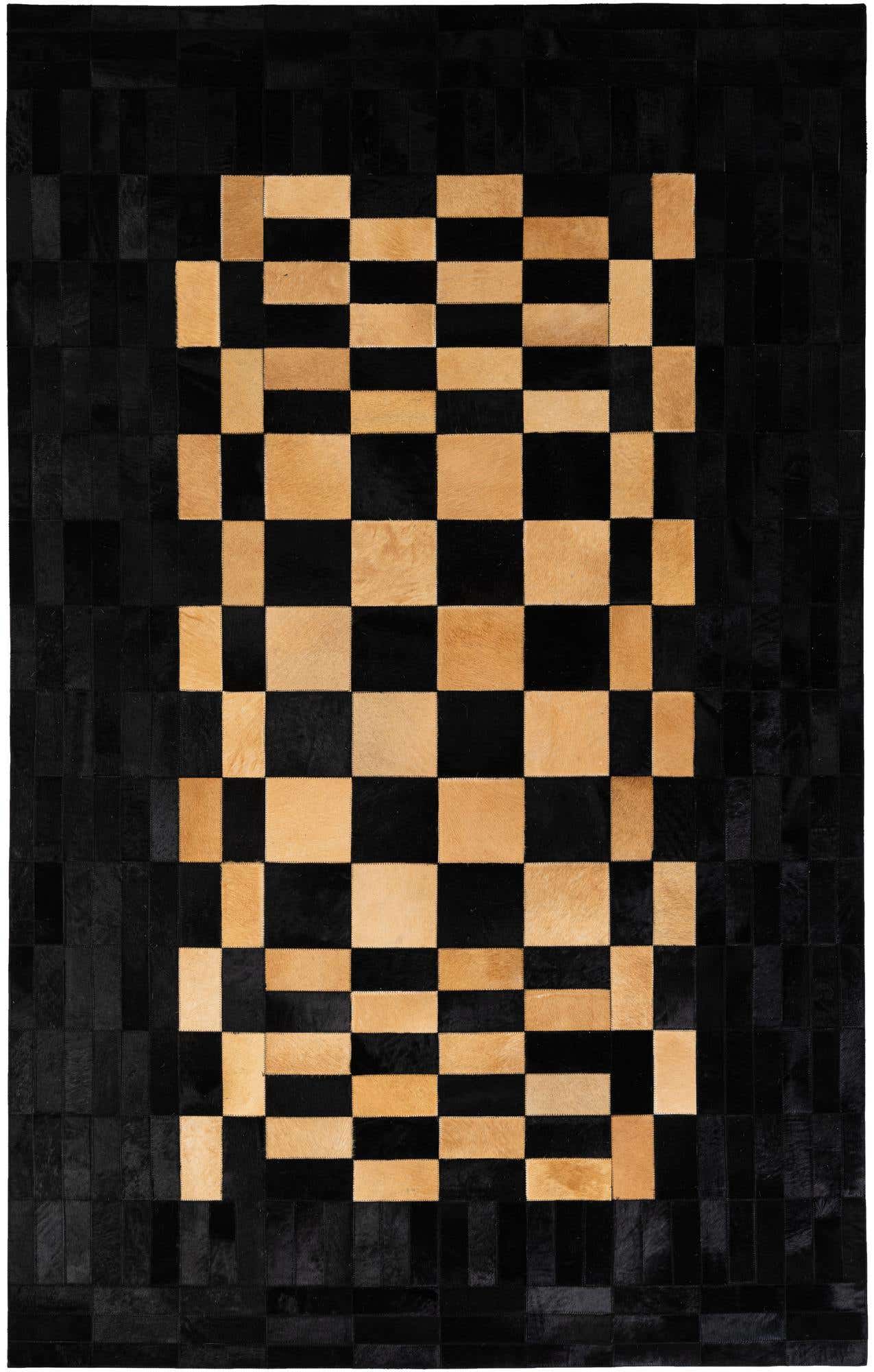 5' 1 x 8' 1 Cowhide - Patchwork Rug