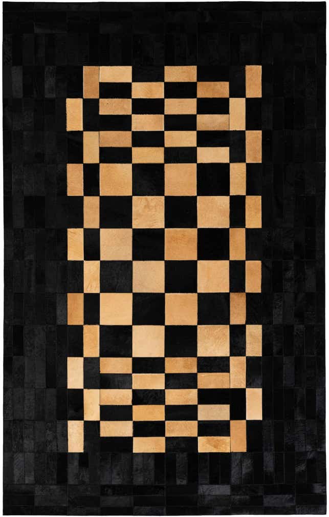 5' 1 x 8' 1 Cowhide - Patchwork Rug