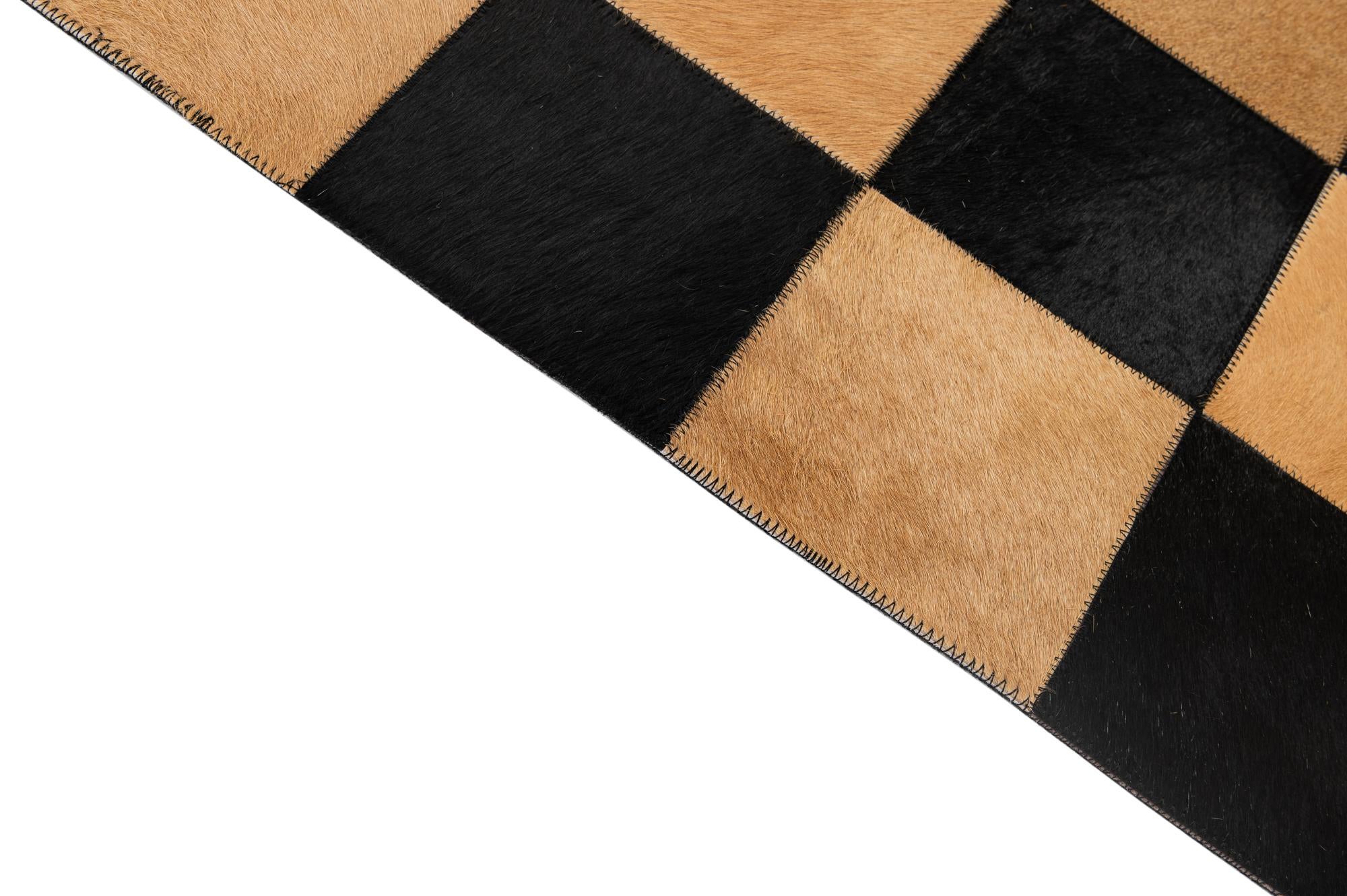5' 1 x 8' 1 Cowhide - Patchwork Rug