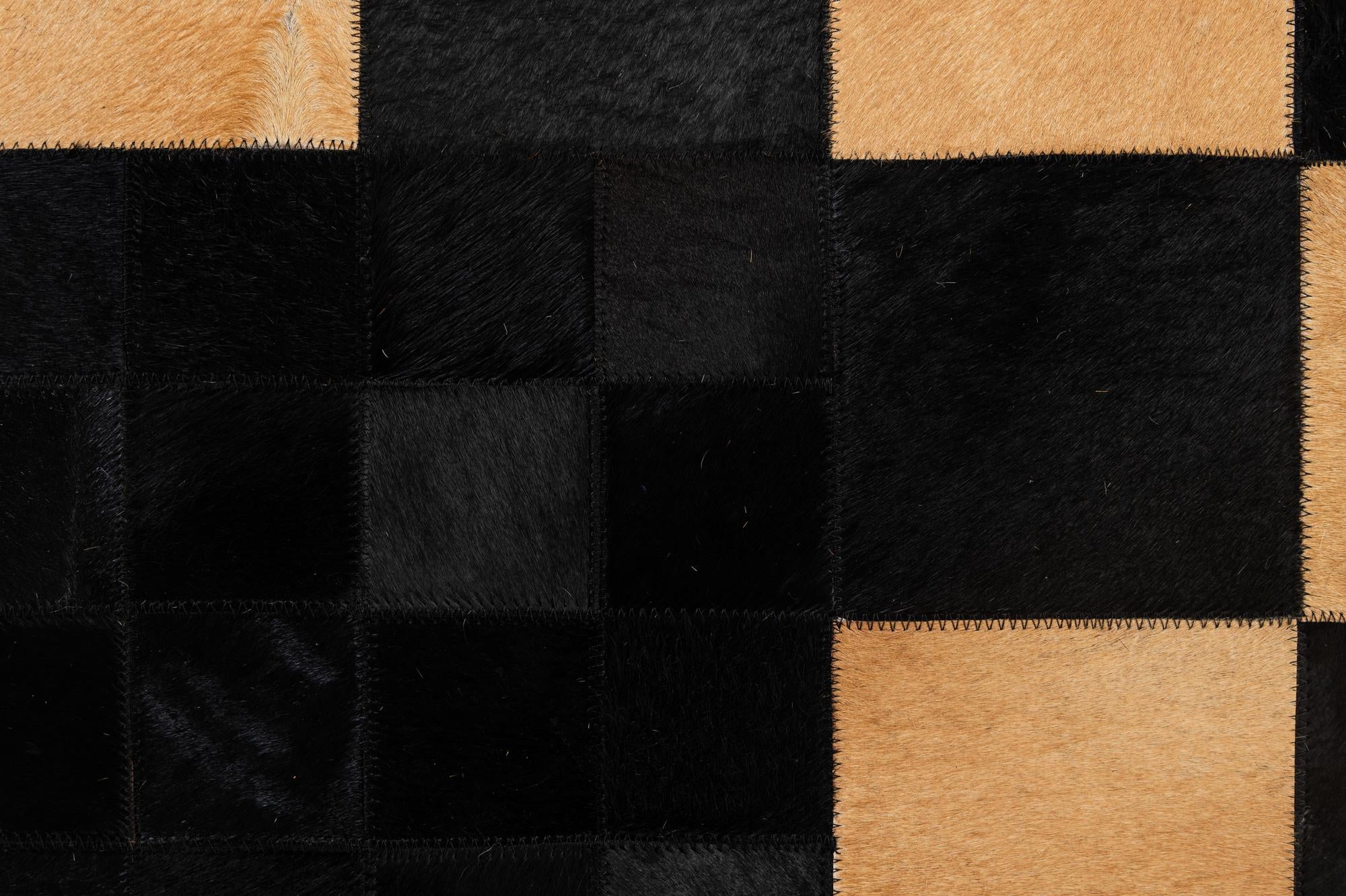 5' 1 x 8' 1 Cowhide - Patchwork Rug