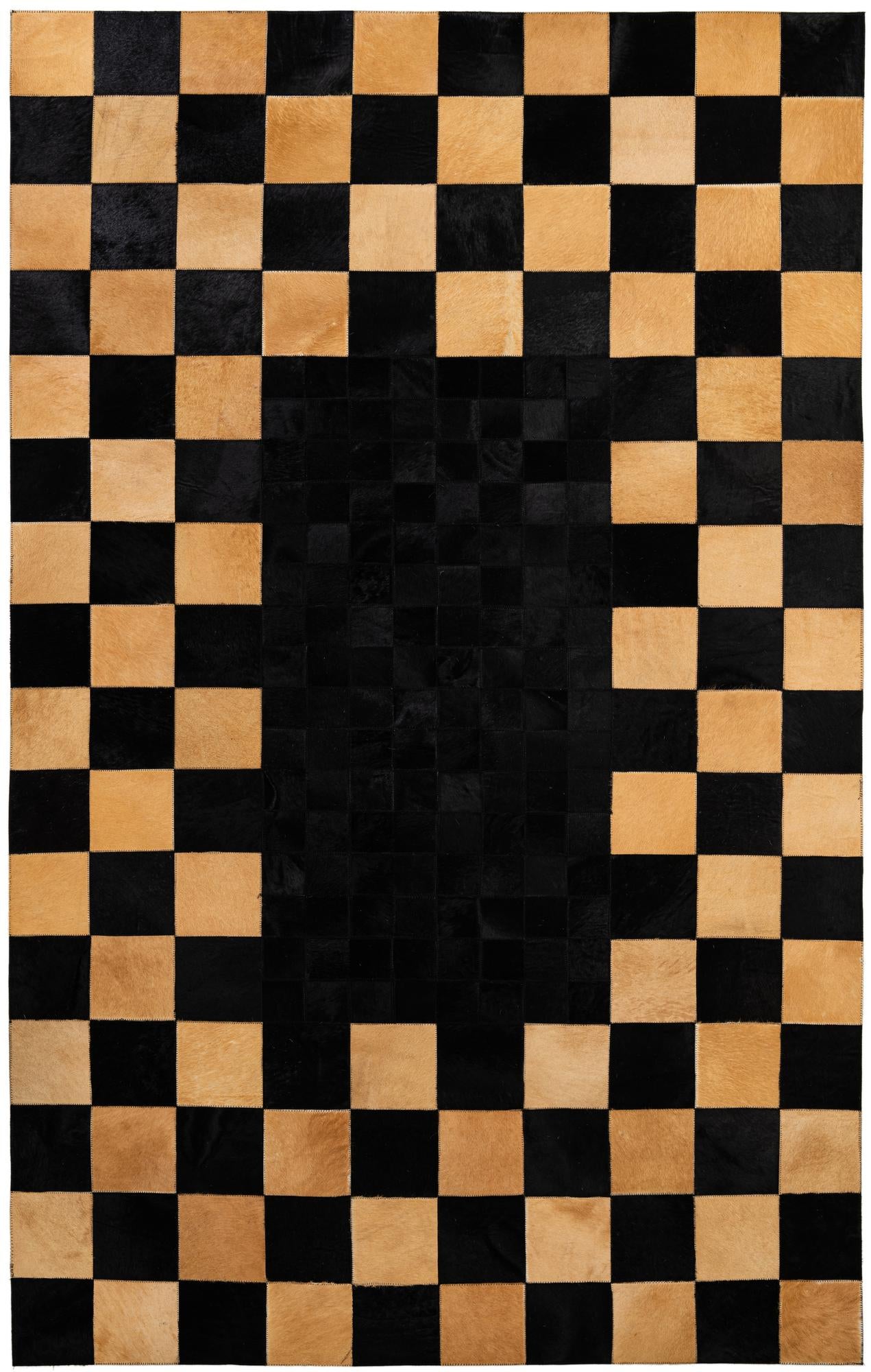 5' 1 x 8' 1 Cowhide - Patchwork Rug