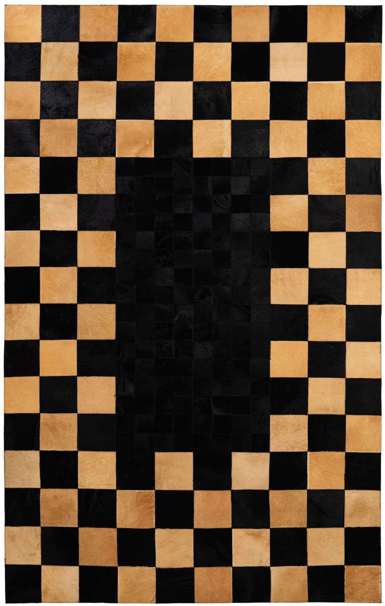 5' 1 x 8' 1 Cowhide - Patchwork Rug