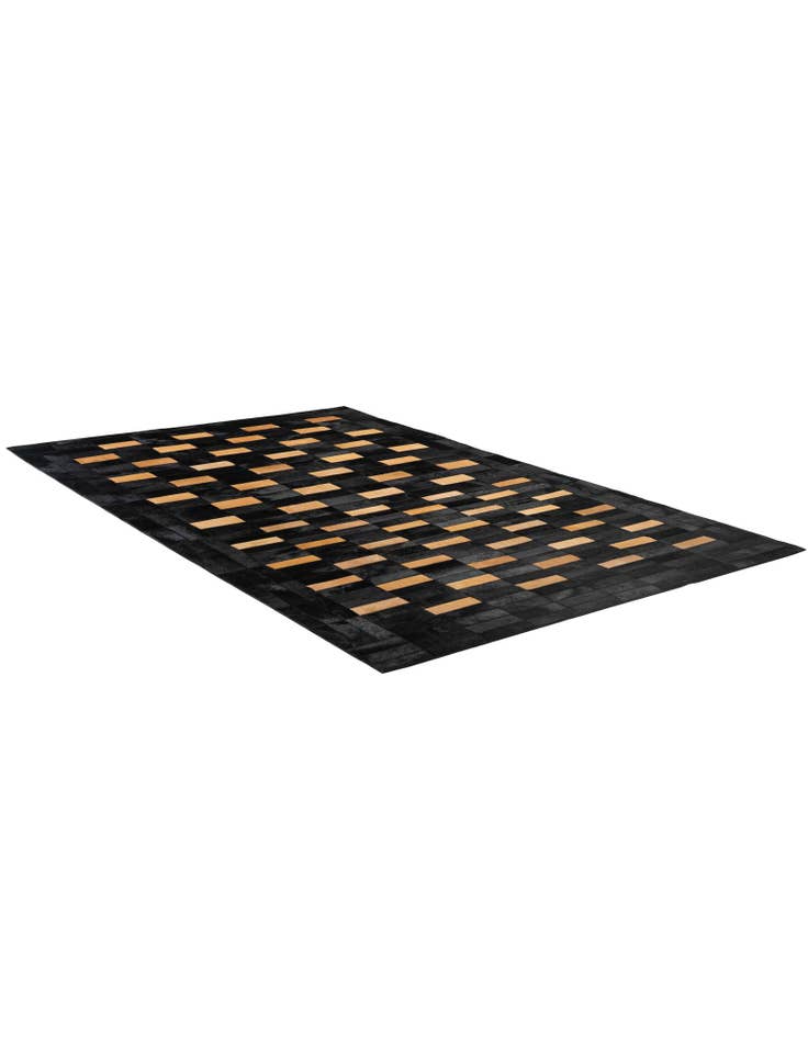 Detail image of 5' 1 x 8' Cowhide - Patchwork Rug