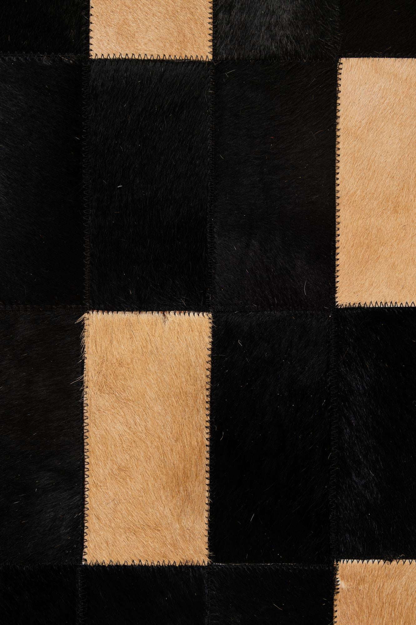 5' 1 x 8' Cowhide - Patchwork Rug