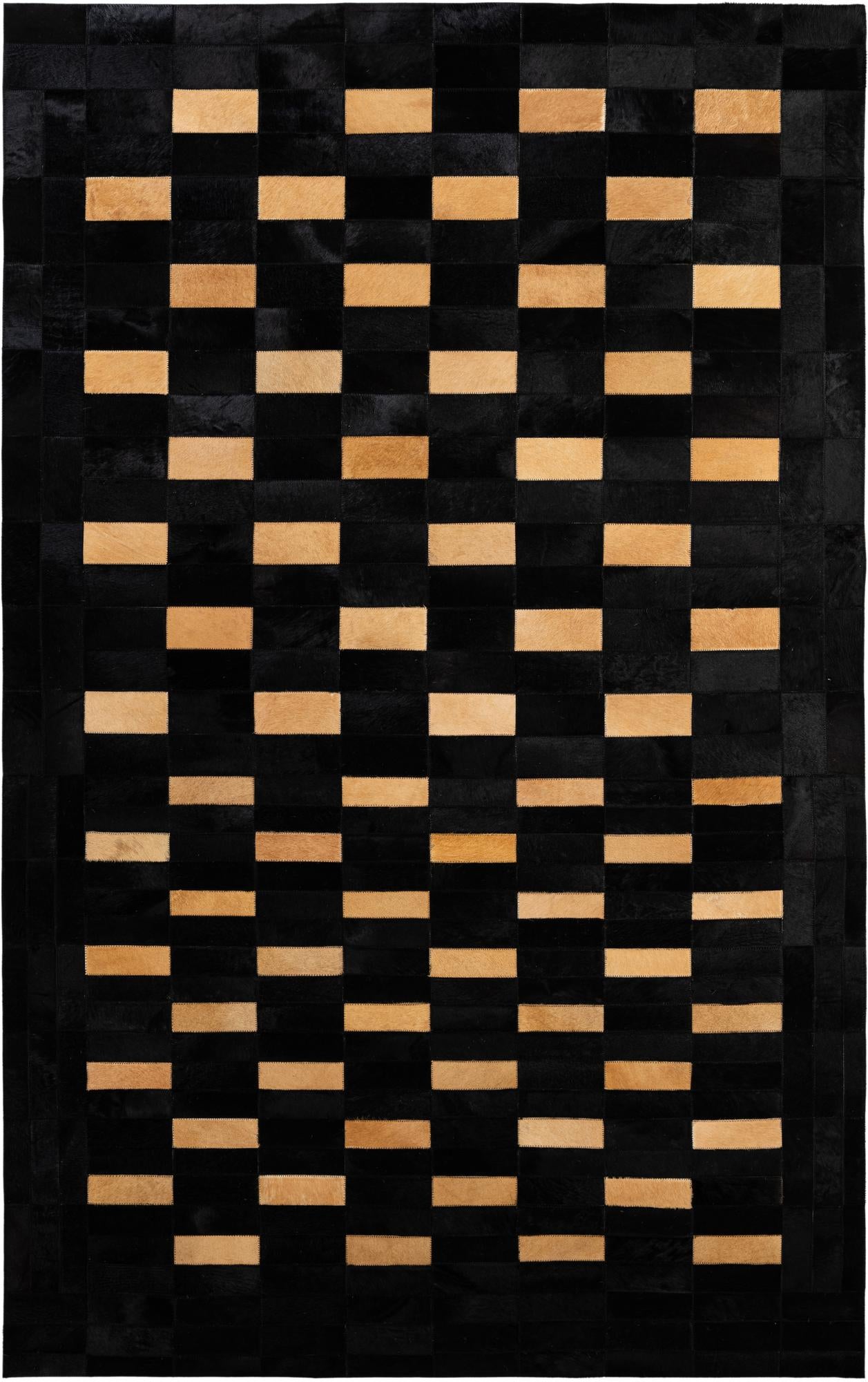 5' 1 x 8' Cowhide - Patchwork Rug