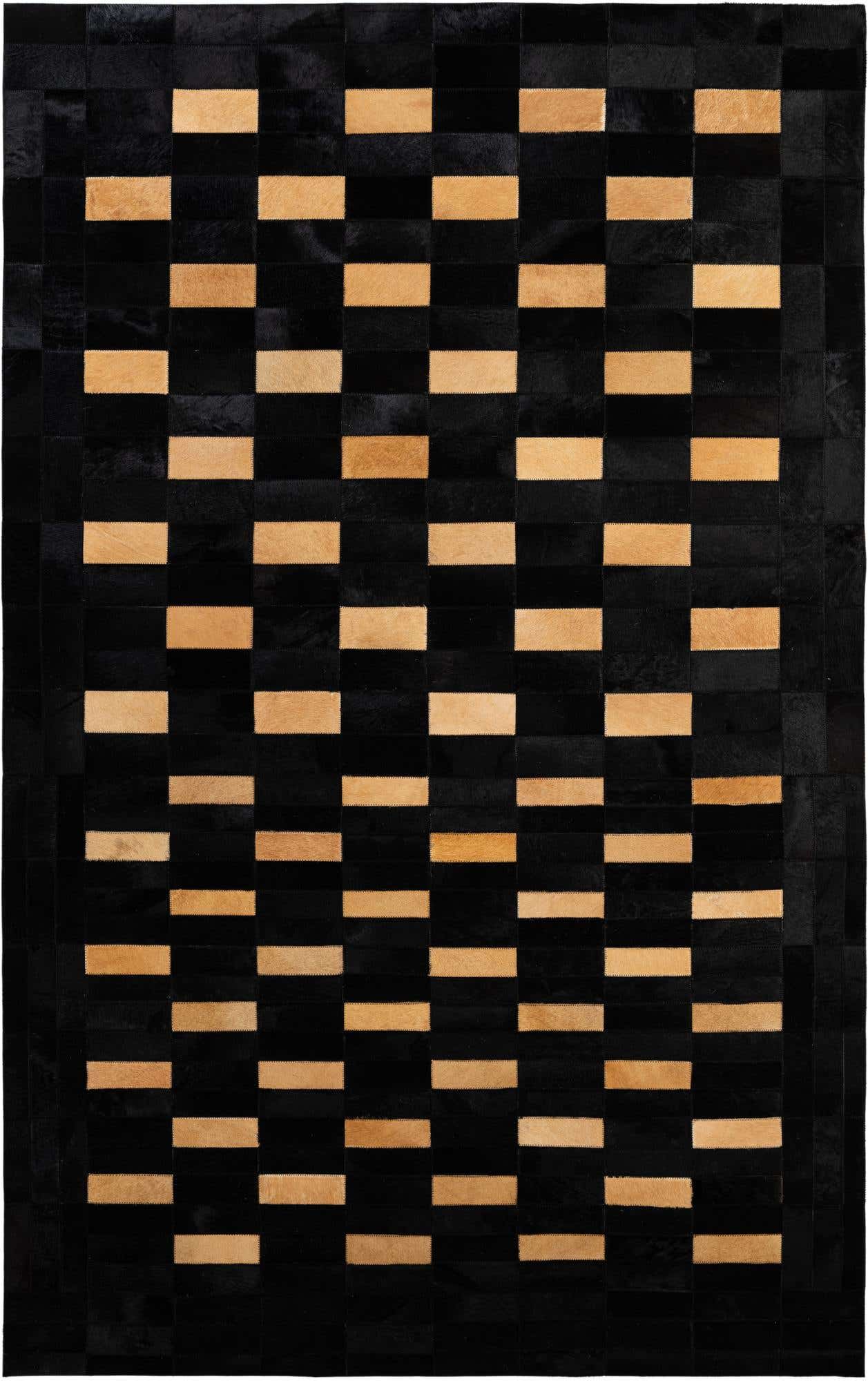 5' 1 x 8' Cowhide - Patchwork Rug