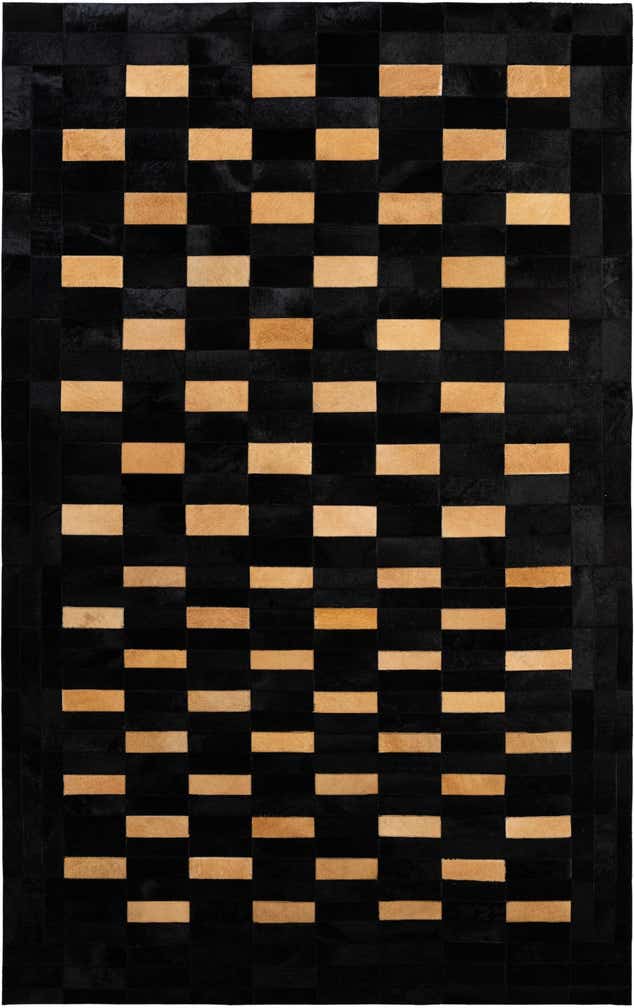 5' 1 x 8' Cowhide - Patchwork Rug