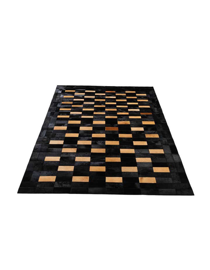 5' 1 x 8' Cowhide - Patchwork Rug