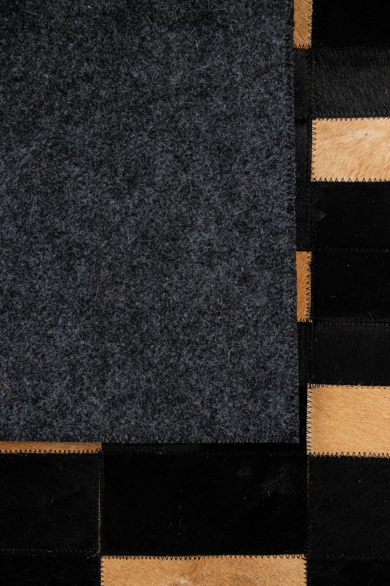 5' 1 x 8' Cowhide - Patchwork Rug