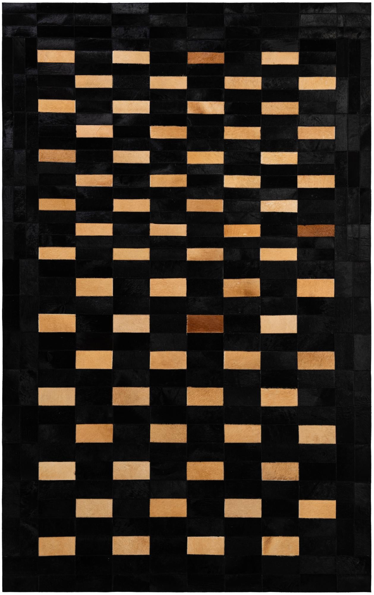 5' 1 x 8' Cowhide - Patchwork Rug